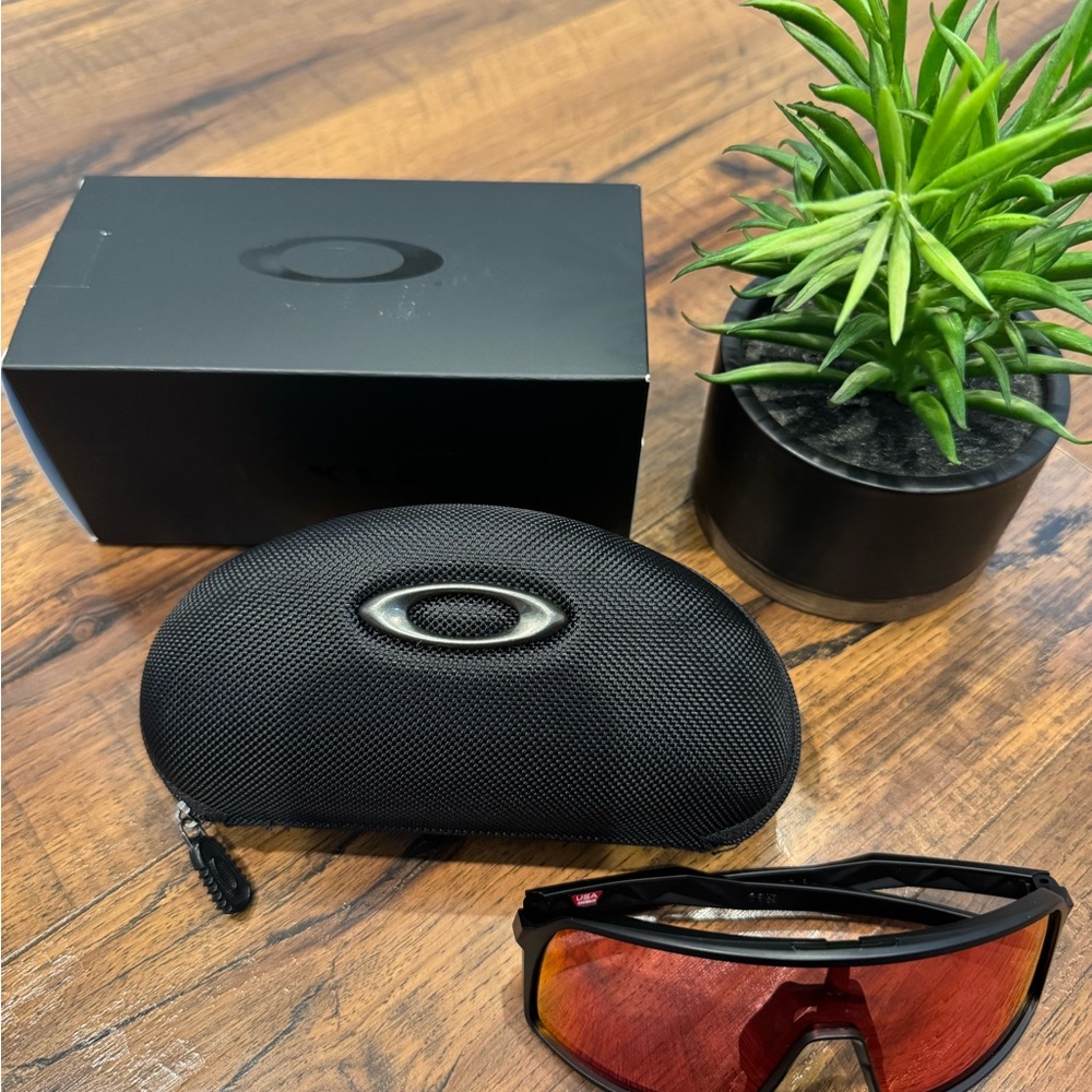 Oakley Black Sunglasses with Reflective Lenses